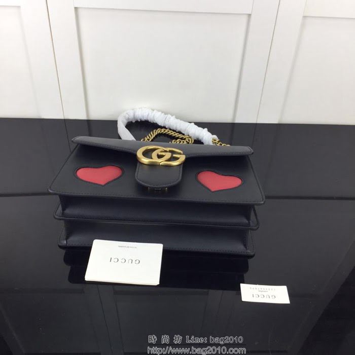 GUCCI古馳 新款 專櫃品質 原單 431777 克心 鏈條單肩斜挎包HY1320